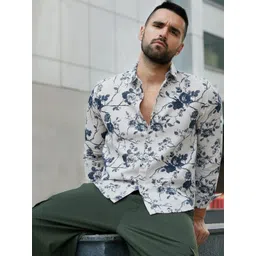 SHIRTZONE Men Standard Slim Fit Floral Printed Casual Shirt-picture-33