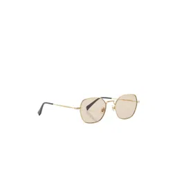 Shisen Fox Unisex Polarised and UV Protected Lens Oval Sunglasses ASG33-DARK GOLD/LIGHT-picture-41