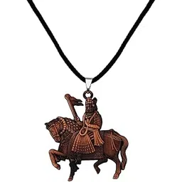 shiv jagdamba Chattrapati Shivaji Maharaj Cotten Dori Copper Zinc Metal Pendant Necklace For Men women-picture-16