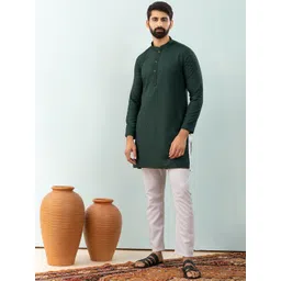 Shiv Leela Men Embroidered Thread Work Kurta-picture-24