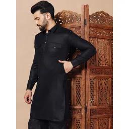 Shiv Leela Men Mandarin Collar Kurta Sets image 3