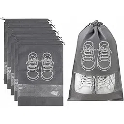 shiv marketing store Shoes Bag for Travel & Storage Organizer for Men & Women | Travel Accessories | Shoe Organizer | Shoe Cover for Travel Essentials (Pack of 6)-picture-35