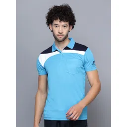 Shiv Naresh Colourblocked Polo Collar 3D Fit Technology Cotton Sports T-Shirt-picture-27
