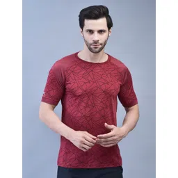 Shiv Naresh Men Abstract Printed Round Neck Slim Fit T-shirt-picture-26