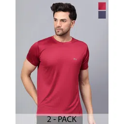 Shiv Naresh Pack Of 2 Round Neck Slim Fit T-shirt-picture-30