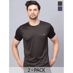 Shiv Naresh Pack of 2 Slim Fit Round Neck T-shirt-picture-36