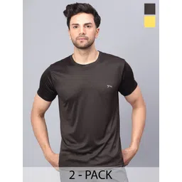 Shiv Naresh Pack of 2 Slim Fit Round Neck T-shirt-picture-37