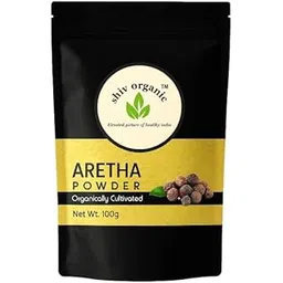 SHIV ORGANIC Organic Aritha Powder (Reetha) - Pure Natural Soapnut Powder for Hair & Skin Care | 100gm-picture-51
