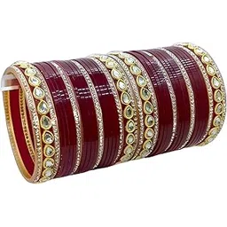 shiv supplier Plastic Chuda Bangles Set for Girls And Women Wedding Occasions Bangles Pack40-picture-33