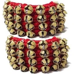 SHIVA Ghungroo Red Pad 4 Line | Each line 10 Ghungroo (1.6 cm)-picture-17