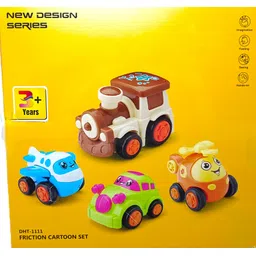 shiva Unbreakable Friction Powered Toy Set of Car, Train, Plane & Helicopter-picture-24