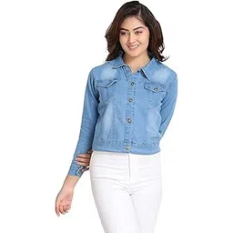 shiva trends Solid Regular Denim Jacket For Women-picture-48