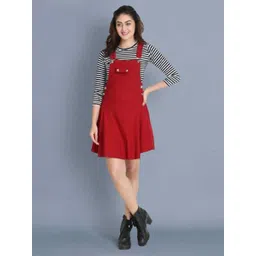 shiva trends Women Maroon Dungaree-picture-19