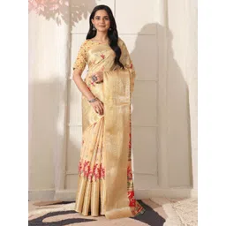 SHIVAM FABRICS Woven Design Pure Silk Saree-picture-12