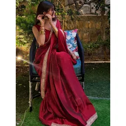 SHIVGORI Sequinned Pure Georgette Designer Saree-picture-22