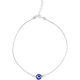 shiyara jewells 925 Sterling Pure Silver (Chandi) Rhodium Plated Pair of Nazariya Evil Eye Payal for Women | with Certificate of Authenticity and 925 Stamp | 6 Month Warranty* (PANPL00016PR)-picture-37