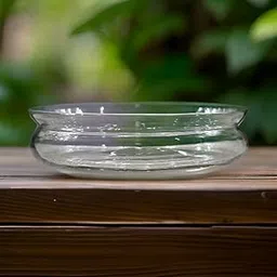 SHOBHANA ENTERPRISES Crystal Clear Glass Fish Or Terrarium Or Decorative Bowl For Home Decor - Size 6 Inches(Kolapuri)-picture-11