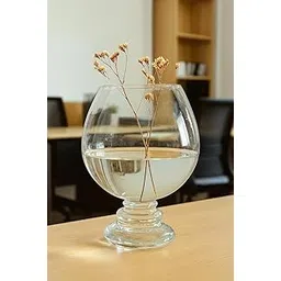 SHOBHANA ENTERPRISES Premium Crystal Clear Glass Wine Cup Bowl – 10 Inch Large Terrarium, Potpourri & Centerpiece Display for Home, Office & Event Décor-picture-15