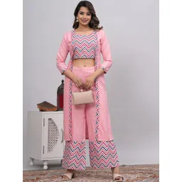 SHOBHIT Women Colourblocked Regular Kurta with Palazzos-picture-24