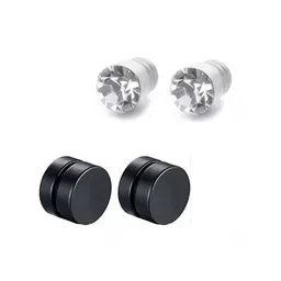 shobhram 2 Pair Combo Non Piercing & Magnetic s for Men FLIComNonPearSTEa-18 Metal Magnetic Earring-picture-10