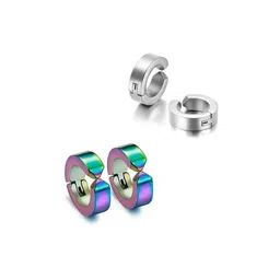 shobhram Set Of 2 Stainless Steel Contemporary Ear Cuffs-picture-27