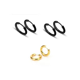 shobhram Set Of 3 Circular Hoop Earrings-picture-33