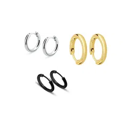 shobhram Set Of 3 Circular Hoop Earrings-picture-30