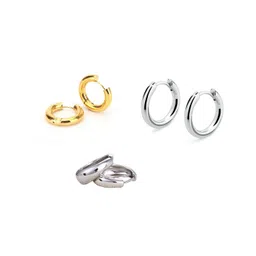 shobhram Set Of 3 Circular Hoop Earrings-picture-37