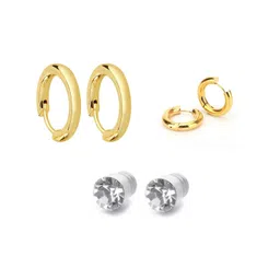 shobhram Set Of 3 Contemporary Hoop Earrings-picture-13