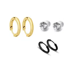 shobhram Set Of 3 Contemporary Hoop Earrings-picture-22