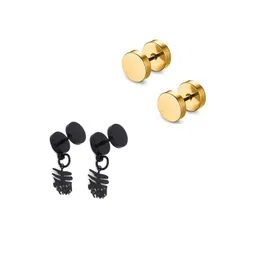 shobhram Unisex Gold Earrings-picture-15