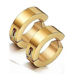 shobhram Unisex Gold Earrings image 2