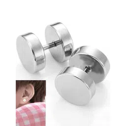 shobhram Unisex Silver Earrings-picture-38