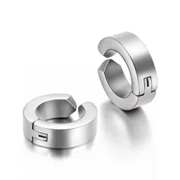 shobhram Unisex Silver Earrings-picture-17