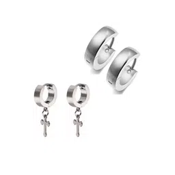 shobhram Unisex Silver Earrings-picture-13