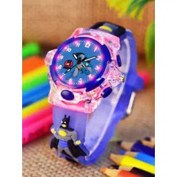 Shocknshop Boys Printed Dial & Straps Analogue Watch 337 Batmen Blue-picture-50