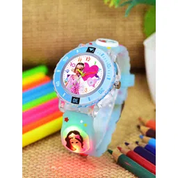 Shocknshop Girls Patterned Dial & Straps Analogue Watch 334 Barbie SkyBlue-picture-36