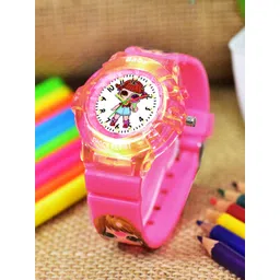 Shocknshop Girls Printed Dial & Straps Analogue Watch 336 Barbie DarkPink-picture-12