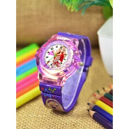 Shocknshop Girls Printed Dial & Straps Analogue Watch 336 Barbie Purple-picture-11
