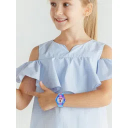 Shocknshop Girls Printed Dial & Straps Analogue Watch 336 Barbie SkyBlue image 4