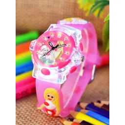 Shocknshop Girls Printed Dial & Straps Analogue Watch 337 Barbie Pink-picture-27