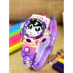 Shocknshop Girls Printed Dial & Straps Analogue Watch 337 Kuromi Purple-picture-22