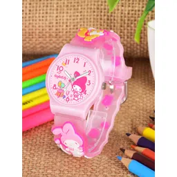Shocknshop Girls Printed Dial & Straps Analogue Watch 338 Melody Pink-picture-26