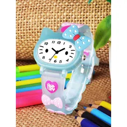 Shocknshop Girls Printed Dial & Straps Analogue Watch 339 SkyBlue Kitty-picture-19