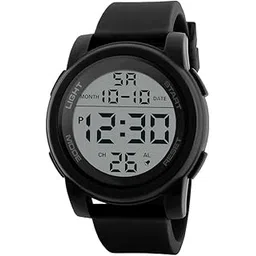 shocknshop LED Digital Sports Multi Functional Black Dial Watch for Mens Boys -WCH46-picture-10