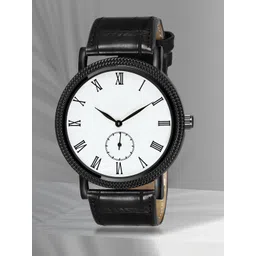 Shocknshop Men Leather Straps Analogue Chronograph Watch WCH80BlackWhite-picture-28