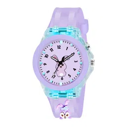 Shocknshop Printed Dial & Straps Scratch Resistant Analogue Watch LED Rabbit P327-picture-37