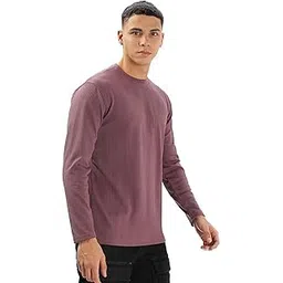 shodox Mens Solid Round Neck Full Sleeve Regular fit Tshirt (Pack of 1)-picture-41