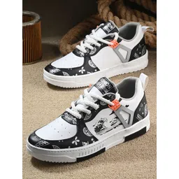 Shoe Island Men Printed Sneakers image 1
