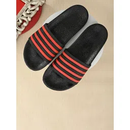 Shoe Island Men Striped Sliders-picture-10